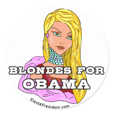 Blondes for Obama Stickers by obama_2008