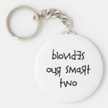 BLONDES OUR SMART TWO KEY CHAINS