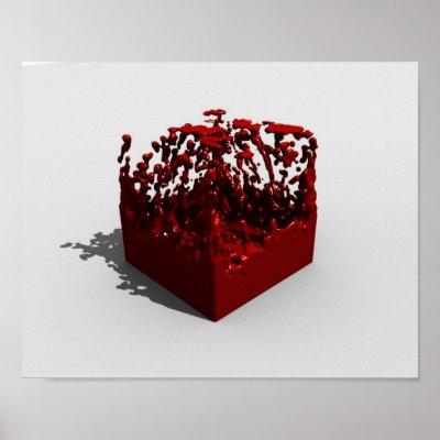 Blood Box Print by slicendice