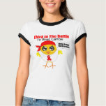 Blood Cancer Chick In the Battle to Beat Cancer t-shirts