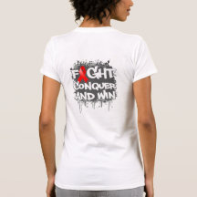 Blood Cancer Fight Conquer and Win Tees
