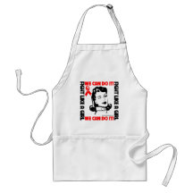 Blood Cancer - Fight Like A Girl - We Can Do It Apron
