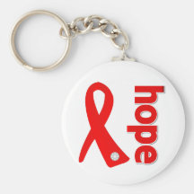 Blood Cancer Hope Ribbon Key Chain