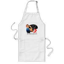 Blood Cancer I Fight Like a Girl Rosie The Riveter Apron