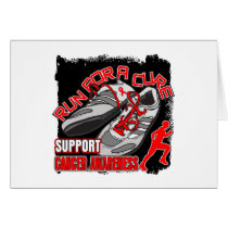 Blood Cancer - Men Run For A Cure Greeting Cards
