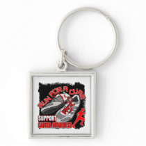 Blood Cancer - Men Run For A Cure Keychain