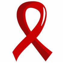 Blood Cancer Red Ribbon 3 Acrylic Cut Out