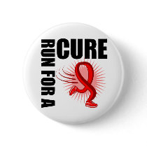 Blood Cancer Run For A Cure Pinback Button