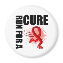 Blood Cancer Run For a Cure Refrigerator Magnet