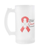 Blood Cancer Survivor Flower Ribbon Mugs