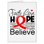 Blood Cancer Typographic Faith Love Hope Card