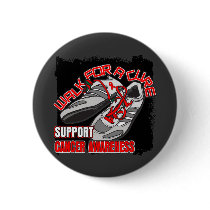 Blood Cancer Walk For A Cure Shoes Pinback Button