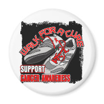 Blood Cancer Walk For A Cure Shoes Refrigerator Magnet