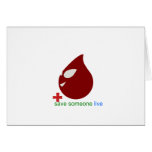 blood donation cards