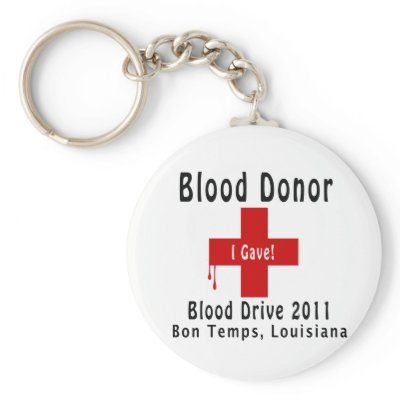 blood donor 2011 W-drops Keychains by BillsWikidWomen