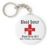 blood donor 2011 W-drops keychains