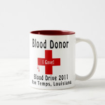 blood donor 2011 W-drops Mug