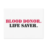 Blood Donor. Life Saver. Post Cards