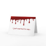 Blood Drip Set Cards