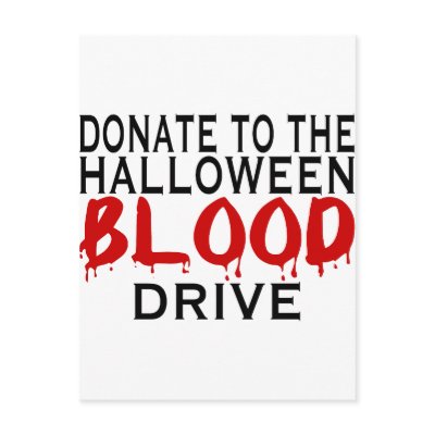 Blood Drive Post Cards by goldnsun