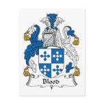Blood Family Crest postcards