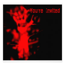 Blood Halloween Party Invitation