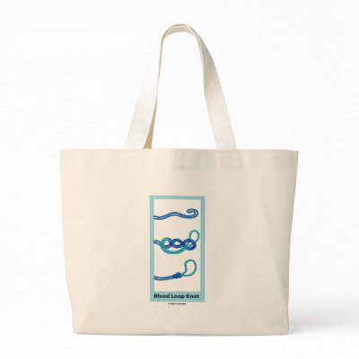 Blood Loop Knot (Knotology) Canvas Bag by wordsunwords
