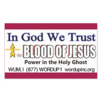 Blood of Jesus Sticker