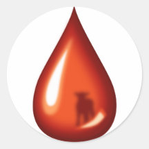 Blood of the Lamb- Jesus Round Stickers