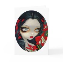 "Blood Orchid" Greeting Card