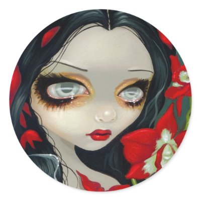 "Blood Orchid" Sticker by strangeling