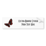 Blood Red & Black Winged Butterfly Flying