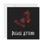 Blood Red & Black Winged Butterfly Flying