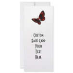 Blood Red & Black Winged Butterfly Flying Rack Card Template