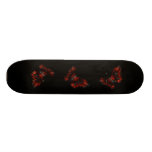 Blood Red & Black Winged Butterfly Flying Skate Boards