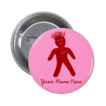 Blood Red Voodoo Doll Pins