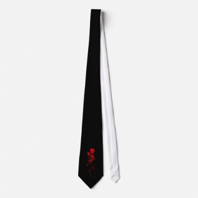 Blood Rose Neck Tie by wyldstorm_91