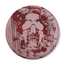 Blood Skull #2 Refrigerator Magnet