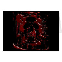 Blood Skull Card