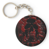 Blood Skull Keychain