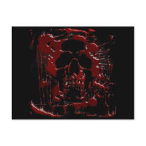 Blood Skull Post Card