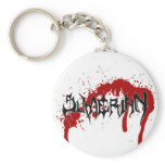 Blood spatter keychain