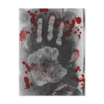 Blood Splatter Handprint Post Cards