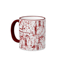 Blood splatter mug