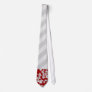 Blood Splatter on Grey Stripes Neckwear