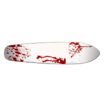 Blood Splatter Skateboard Oldschool