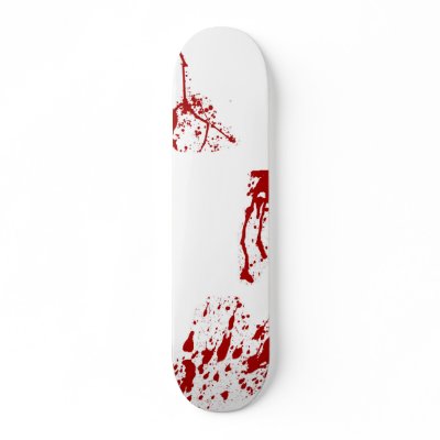 Blood Splatter Skateboard Pro by kinggraphx