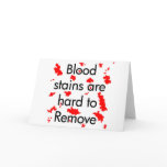 Blood Stains Card