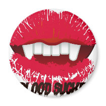 BLOOD SUCKER VAMP LIPS PRINT REFRIGERATOR MAGNET