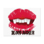BLOOD SUCKER VAMP LIPS PRINT POST CARD